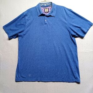 J Garcias Polo Shirt Short Sleeve Color Blue Sz XL
